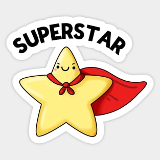 Superstar Funny Astronomy Pun Sticker